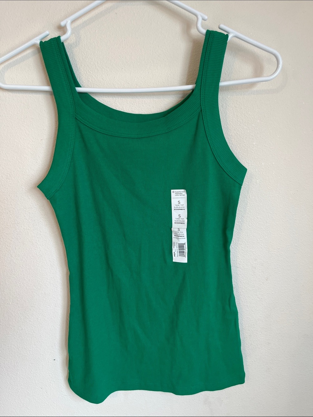 Sonoma Emerald Green Ribbed Tank Top